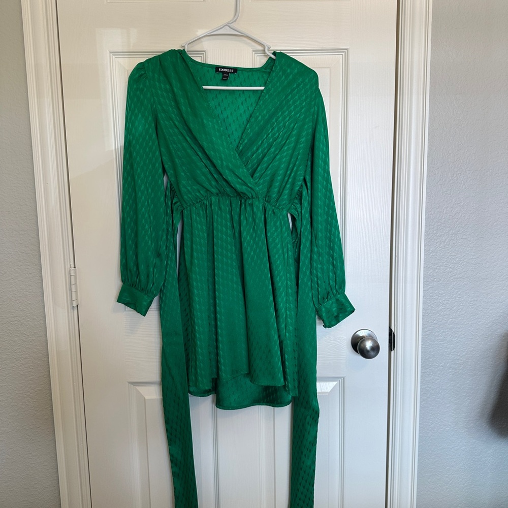Express Vibrant Green Dress